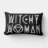 ウィッチーウーマンハロウィーンゴシックデコールウィッチ ランバークッション (正面)