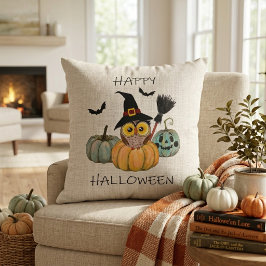 ウィッチーオウル ハッピーハロウィン クッション