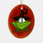 ウィッチーカエルオーナメントラウンド セラミックオーナメント (右)