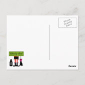 ウィッチーガールハロウィーンTシャツ&ギフト ポストカード (裏面)