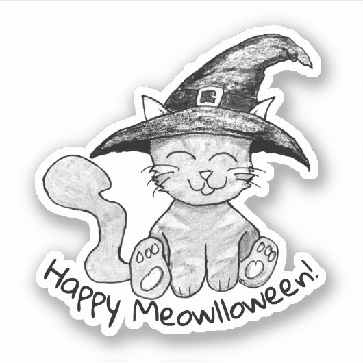 ウィッチーキティーハロウィン シール (正面)