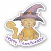 ウィッチーキティーハロウィン シール (正面)