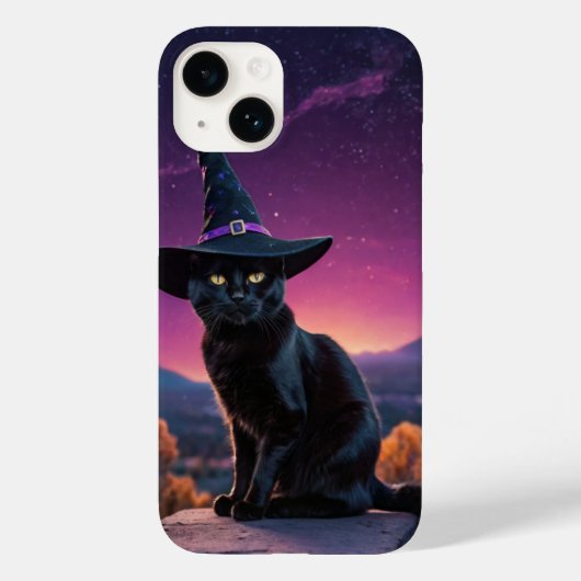 ウィッチーキャットハロウィーンティー Case-Mate iPhoneケース (裏面)