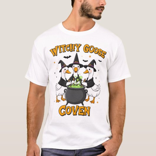 ウィッチーグースコーベンハロウィーン魔法 Tシャツ (正面)