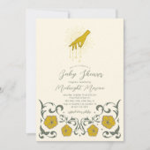 ウィッチーゴシック風ベビーシャワー招待状 招待状 (正面)