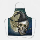 ウィッチースカルハロウィーンエプロン エプロン (正面)