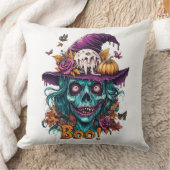 ウィッチースカルハロウィーン装飾用クッション クッション (ブランケット)