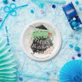 ウィッチーズ チェアーズ カクテル ハロウィン ブライダルシャワー ペーパープレート (パーティー)