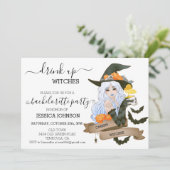 ウィッチーズ・バチェロレッテ・パーティー・ハロウィン 乾杯 招待状 (スタンド正面)