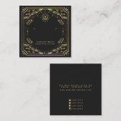 ウィッチータロットカードスタッドイヤリングディスプレイ スクエア名刺 (正面/裏面)