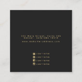 ウィッチータロットカードスタッドイヤリングディスプレイ スクエア名刺 (裏面)