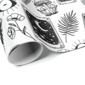 ウィッチータロット植物茸 ラッピングペーパー (ロールコーナー)