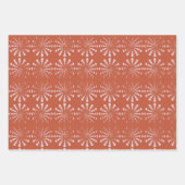 ウィッチーテラコッタボホムーンフェイズパターン ラッピングペーパーシート (正面)