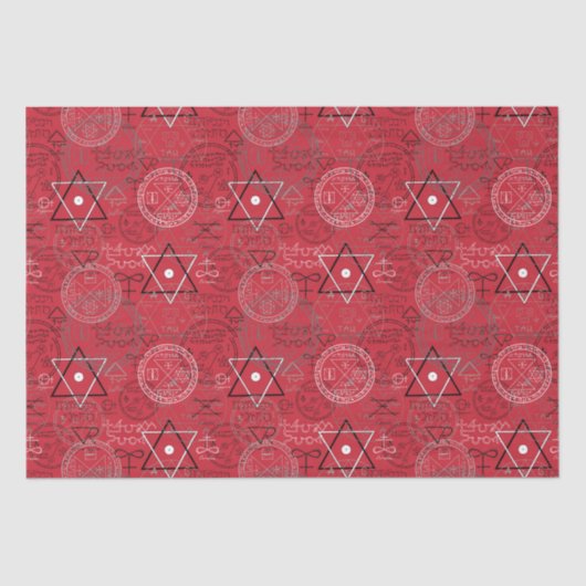 ウィッチーハロウィーンウィッカ信者ペンタグラム星形五角形 薄葉紙 (正面)