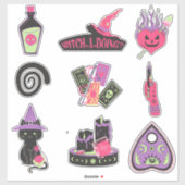 ウィッチーハロウィーンステッカーパック シール (シート)