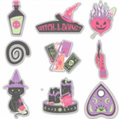ウィッチーハロウィーンステッカーパック シール (正面)