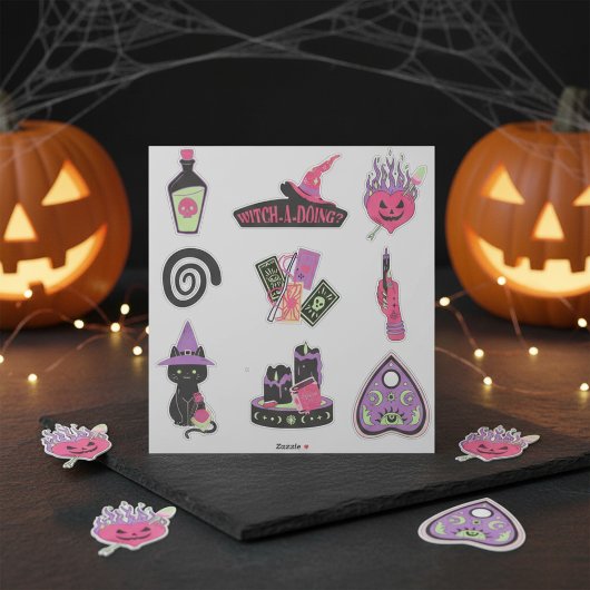 ウィッチーハロウィーンステッカーパック シール