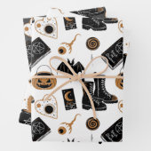 ウィッチーハロウィーンラッピング紙 ラッピングペーパーシート (インサイチュ)