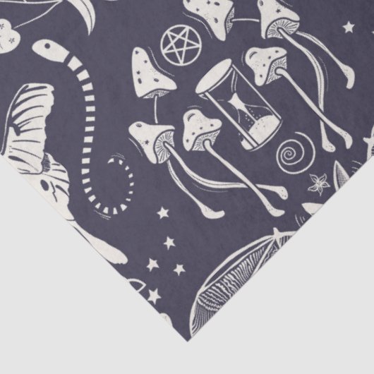 ウィッチーハロウィーン自然パターンマッシュルームモスこうもり 薄葉紙 (詳細)