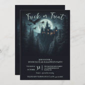 ウィッチーハローウィンパーティ 招待状 (正面/裏面)