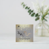 *~*ウィッチーハンド金ゴールドスネークムーン魔法ボホグレー   スクエア名刺 (スタンド正面)