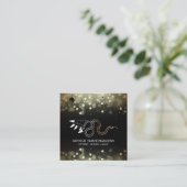 *~*ウィッチーハンド金ゴールドスネークムーン魔法ボホブラック スクエア名刺 (スタンド正面)