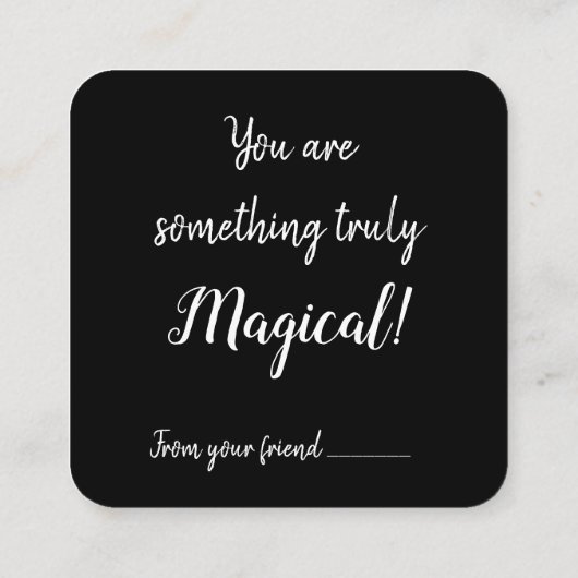 ウィッチーハートラブヴァレンティーンズデイマジカルカード スクエア名刺 (裏面)