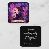 ウィッチーハートラブヴァレンティーンズデイマジカルカード スクエア名刺 (正面/裏面)