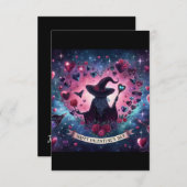 ウィッチーハートラブヴァレンティーンズデイマジカルカード 招待状 (正面/裏面)