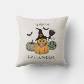 ウィッチーフクロウハッピーハローウィン クッション (裏面)