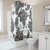 ウィッチーフローラ&ペンタグラムバスルームカーテン シャワーカーテン (インサイチュ)