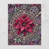 ウィッチーポインセチアフローラスクラップブック紙 (裏面)