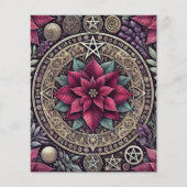 ウィッチーポインセチアフローラスクラップブック紙 (正面)