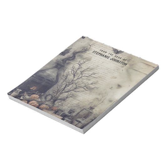 ウィッチーポーション暗いアカデミエステティックカボチャ ノートパッド (回転)