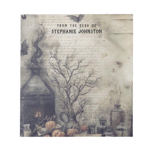 ウィッチーポーション暗いアカデミエステティックカボチャ ノートパッド (正面)