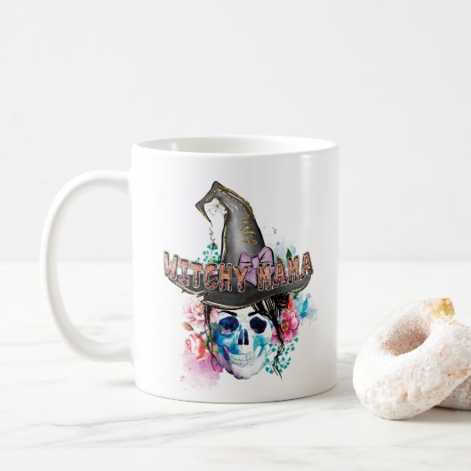 ウィッチーママハロウィーンウィッチ魔法ウィッチー コーヒーマグカップ (ドーナツ)