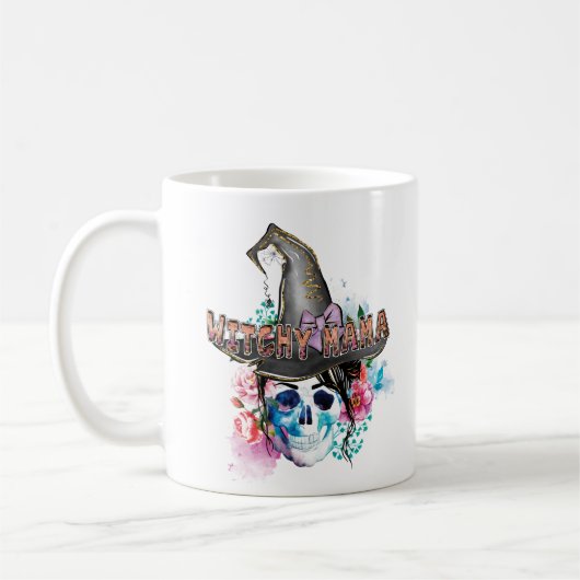 ウィッチーママハロウィーンウィッチ魔法ウィッチー コーヒーマグカップ (左)