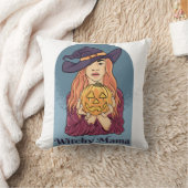 ウィッチーママ幽霊面白いハロウィーングルーヴィ クッション (ブランケット)