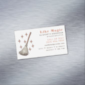 ウィッチーレトロプロフェッショナルクリーニングハ保ウス マグネット名刺 (インサイチュ)