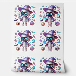 ウィッチーロボットハロウィーンかわいい技術ウィザード 壁紙