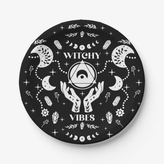 ウィッチーヴィベスハロウィーン紙プレート ペーパープレート (正面)