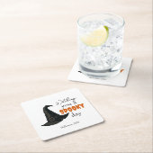 ウィッチー不気味ビーブスタイリッシュ- & | スクエアペーパーコースター (インサイチュ)