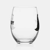 ウィッチー不気味ビーブスタイリッシュ- & | ステムなしワイングラス (右)