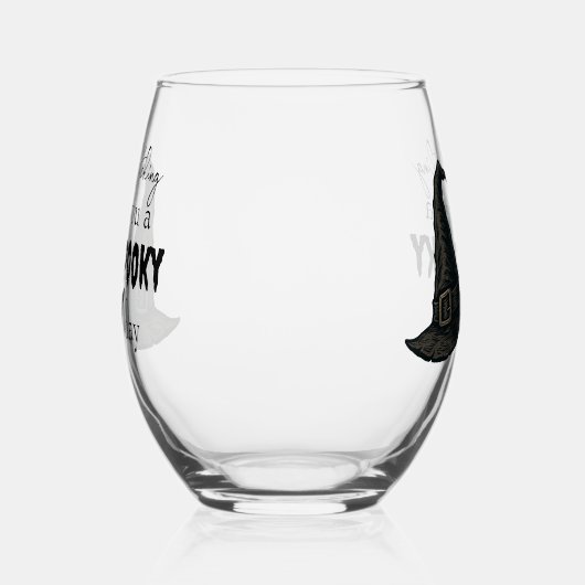 ウィッチー不気味ビーブスタイリッシュ- & | ステムなしワイングラス (右)