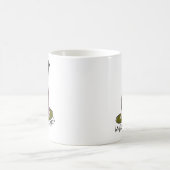 ウィッチー図解入りの、写真付きのウィメンパープルウィッチハット コーヒーマグカップ (中央)