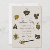 ウィッチー大人ハローウィンパーティ招待状 招待状 (正面)