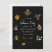 ウィッチー大人ハローウィンパーティ招待状 招待状 (正面)