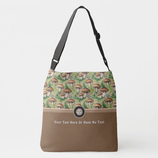 ウィッチー天の太陽顔ボホマッシュルームシダ クロスボディバッグ (裏面)