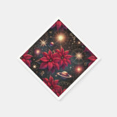 ウィッチー天の空ポインセティアデコップナプキンス スタンダードカクテルナプキン (角)