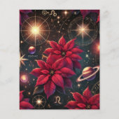 ウィッチー天空ポインセチアのスクラップブック紙 (正面)